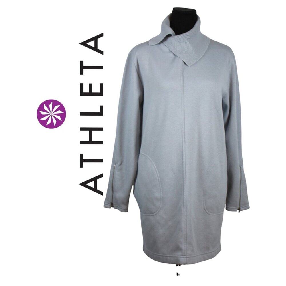 Athleta Fleece Dress with Cowl Neck Size Small
